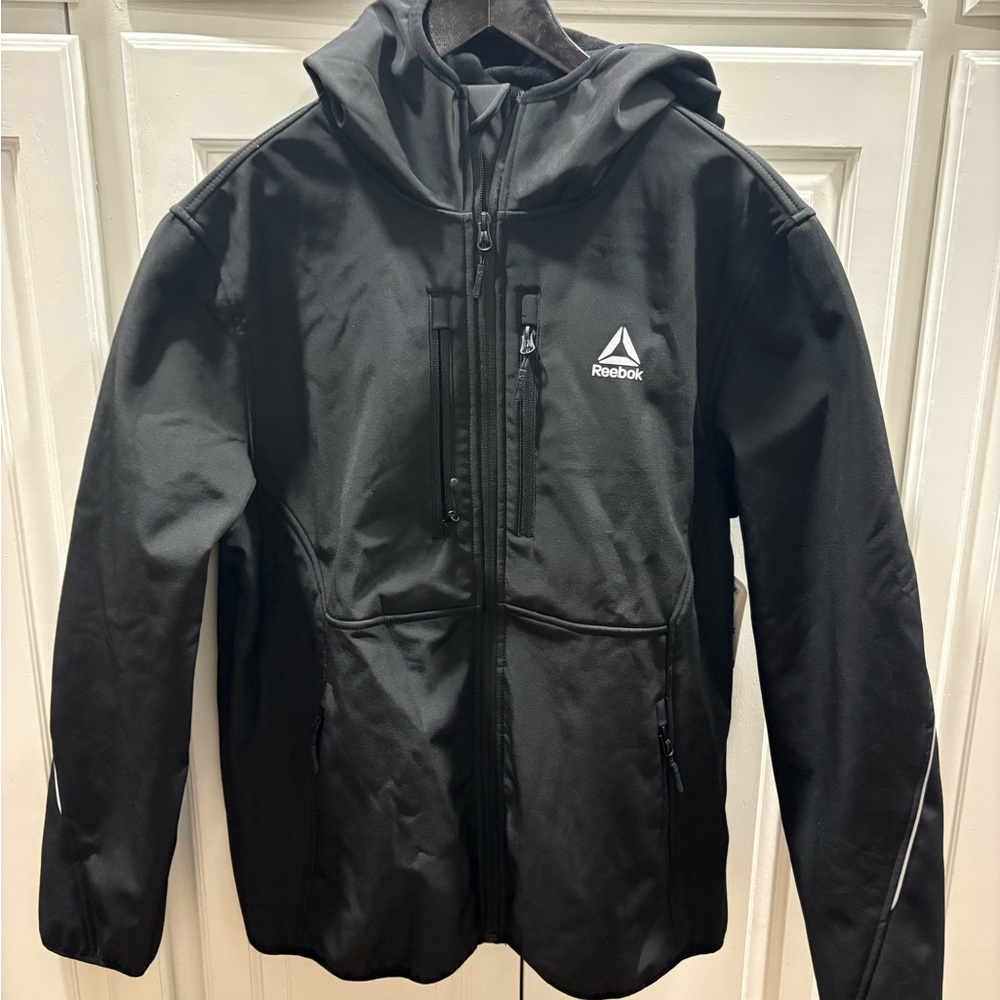 Reebok Mens Soft Shell Black Jacket